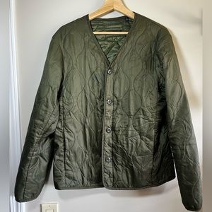 Zara quilt pattern light down jacket